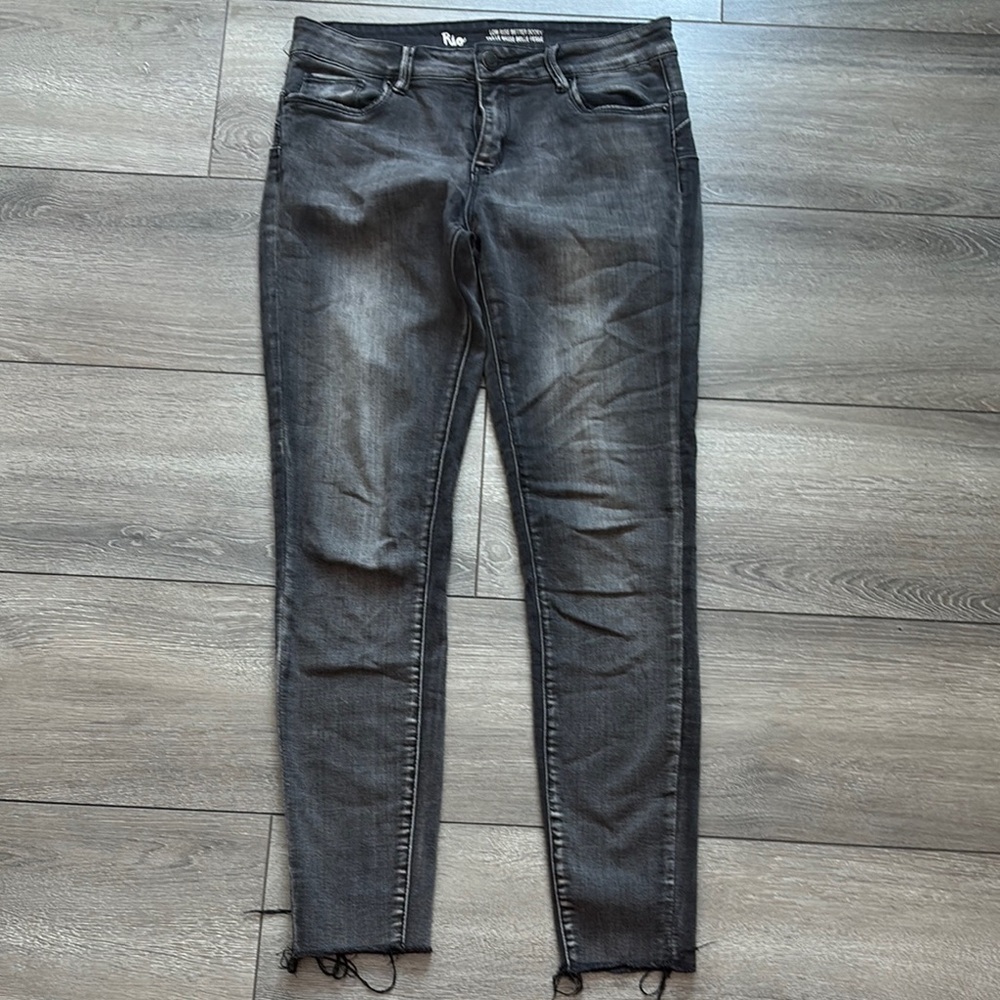 Streetwear Society Gray Skinny Jeans Texture
